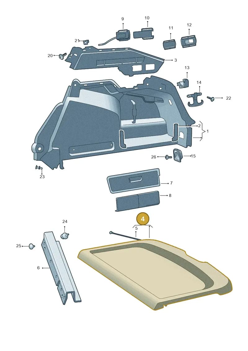 5E7861411WR9 — Skoda Octavia (2019-2022) diagram 585867080, position 4