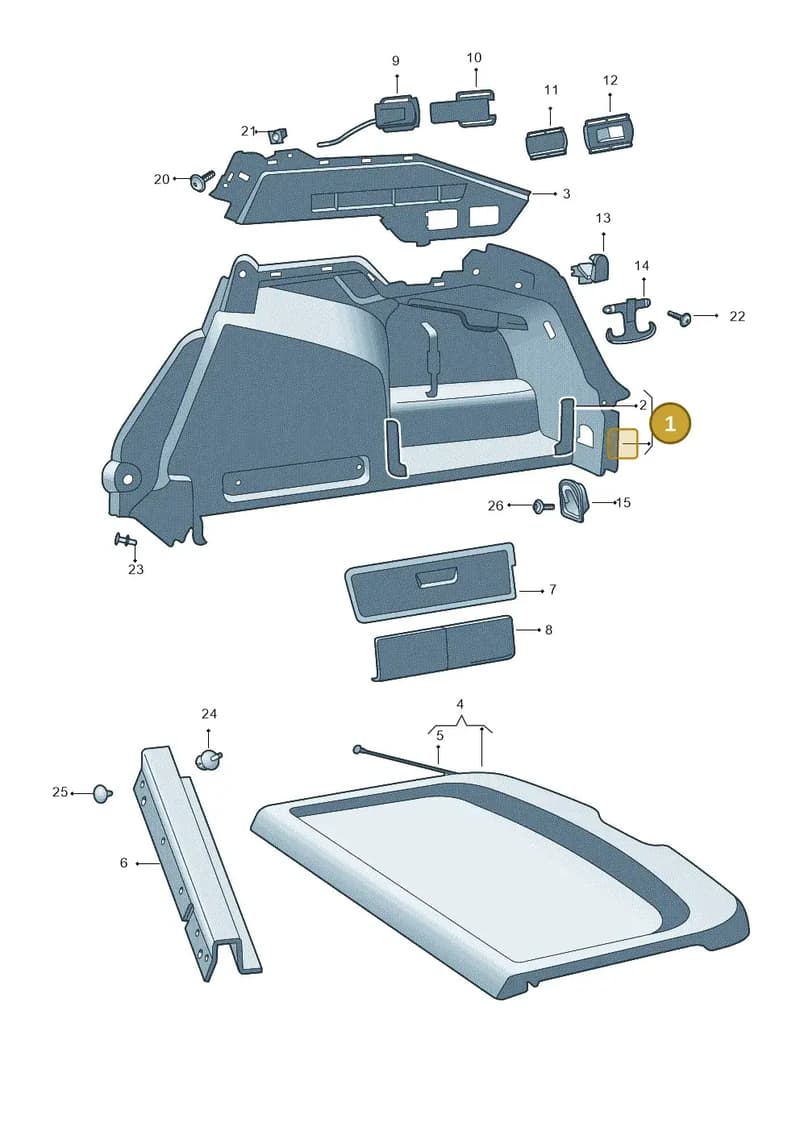 5E7867428FWR9 — Skoda Octavia (2019-2022) diagram 585867080, position 1