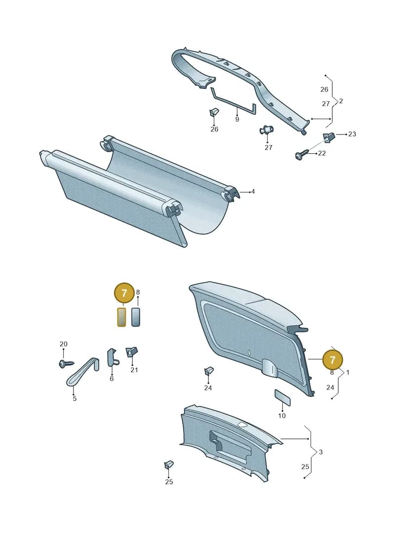 5E78676579B9 — Skoda Octavia (2019-2022) diagram 585867900, position 7