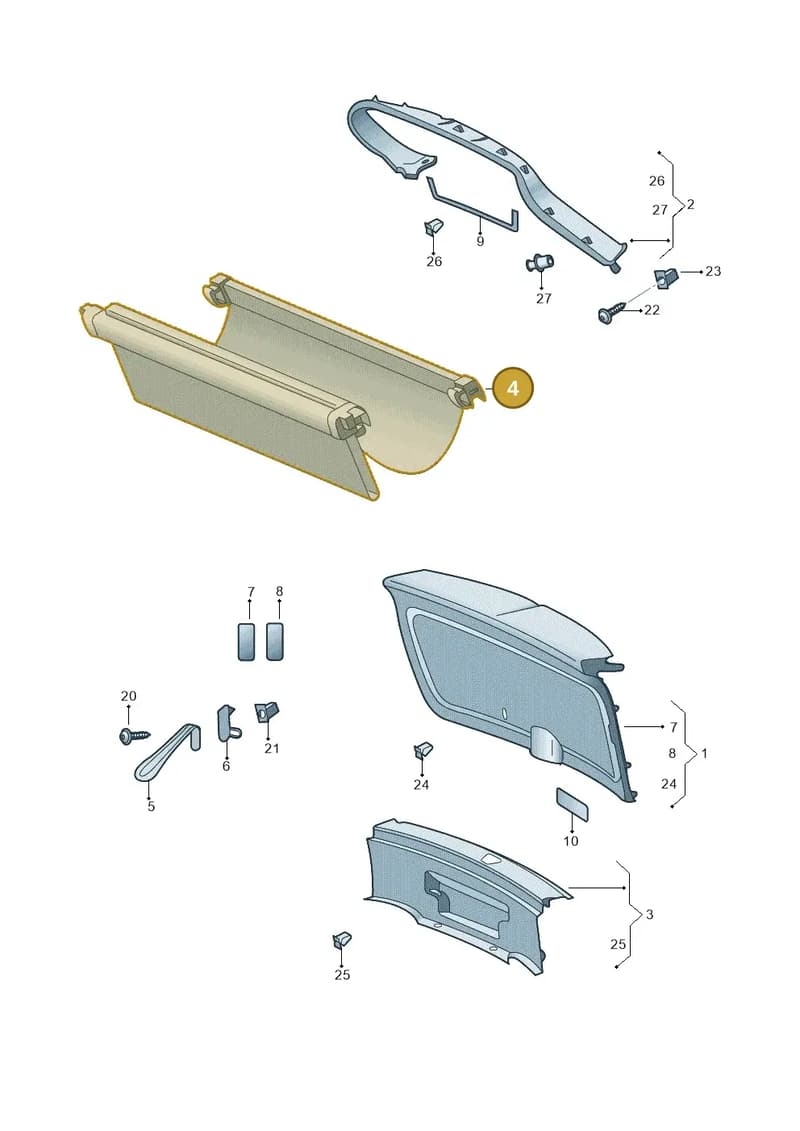 5E78677089B9 — Skoda Octavia (2019-2022) diagram 585867900, position 4