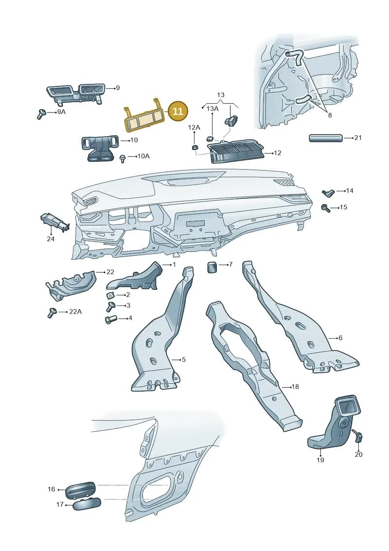 5E8819063A — Skoda Octavia (2019-2022) diagram 585819010, position 11