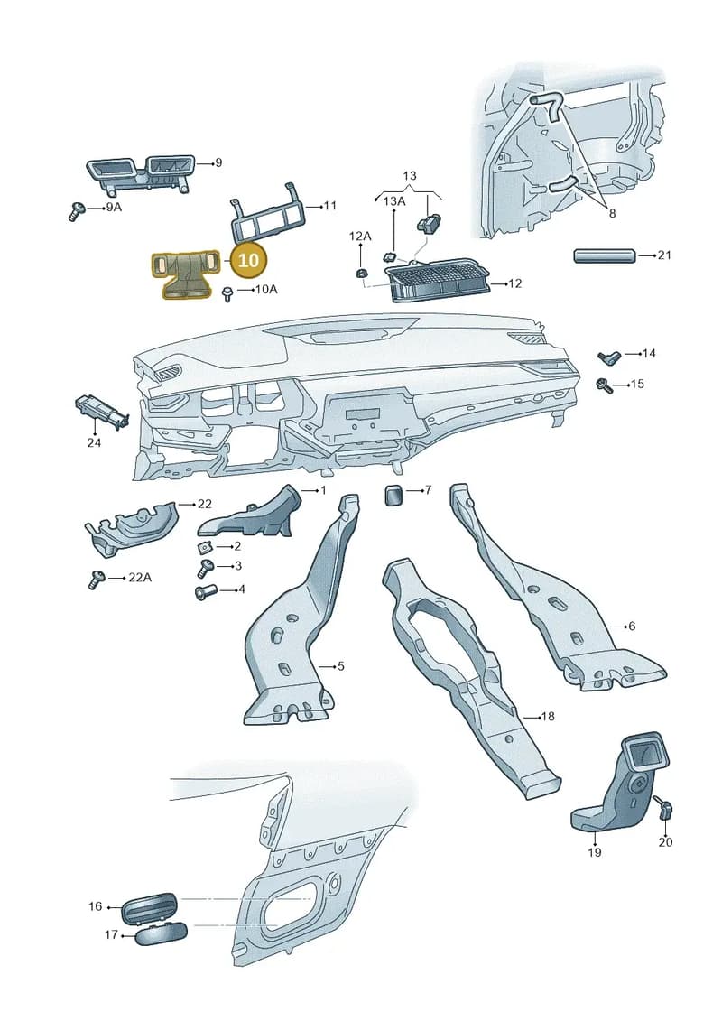 5E8819363B — Skoda Octavia (2019-2022) diagram 585819010, position 10