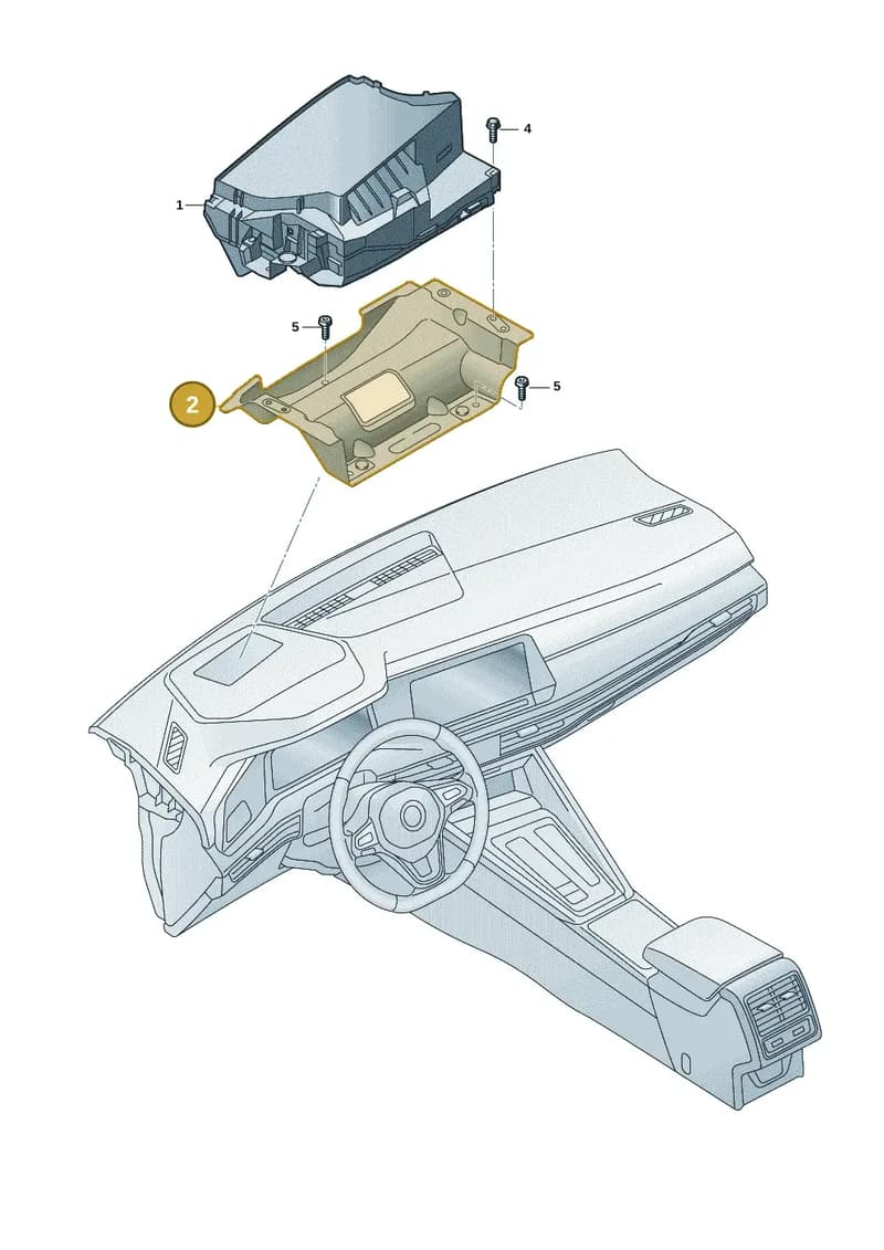 5E8919695 — Skoda Octavia (2019-2022) diagram 5h0920050, position 2