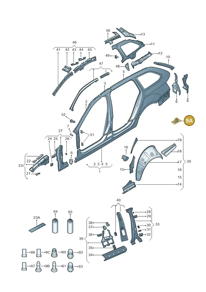 5E9803782 — Skoda Octavia (2017-2020) diagram 805809035, position 9A