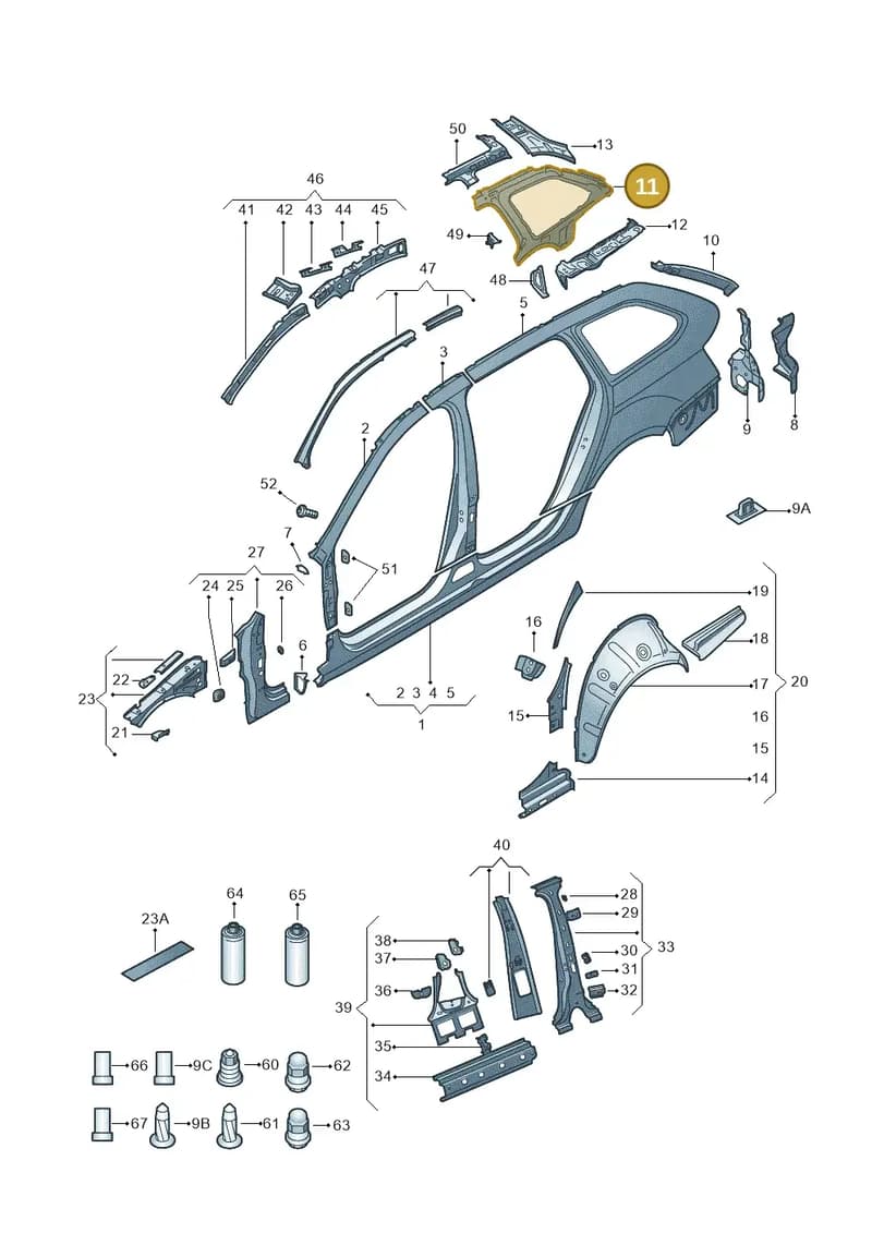 5E9809354B — Skoda Octavia (2017-2020) diagram 805809035, position 11