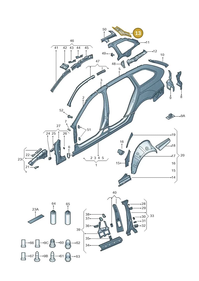 5E9809457A — Skoda Octavia (2017-2020) diagram 805809035, position 13