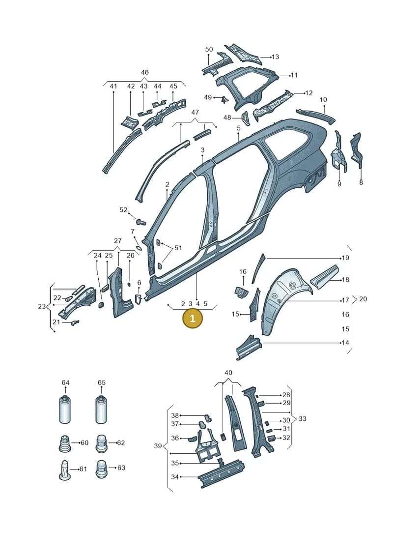 5E9809606A — Skoda Octavia (2012-2017) diagram 753809350, position 1