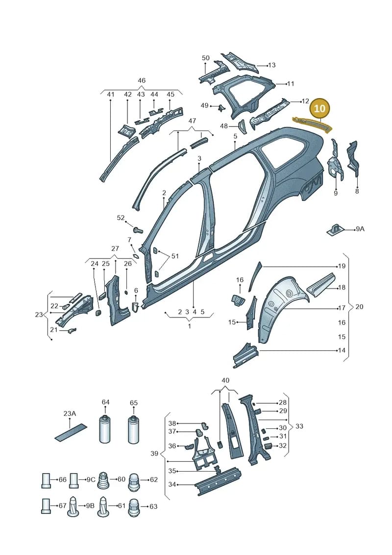 5E9809642A — Skoda Octavia (2017-2020) diagram 805809035, position 10