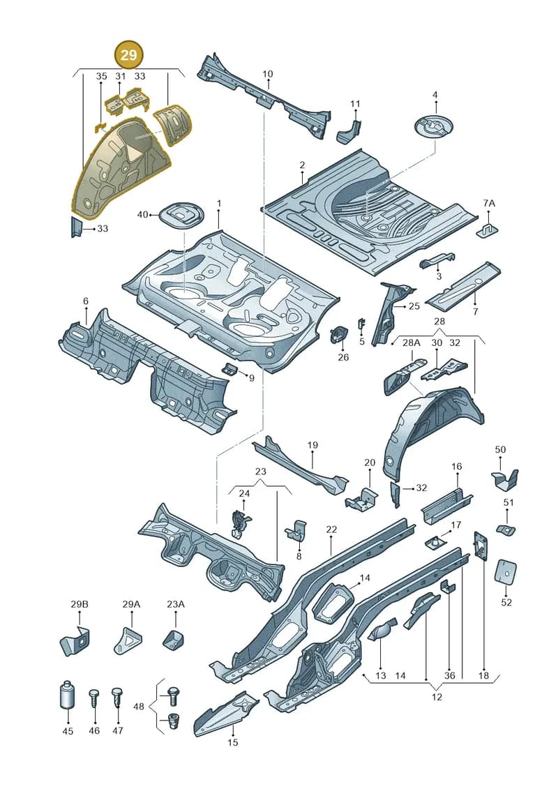 5E9809852B — Skoda Octavia (2017-2020) diagram 805803010, position 29