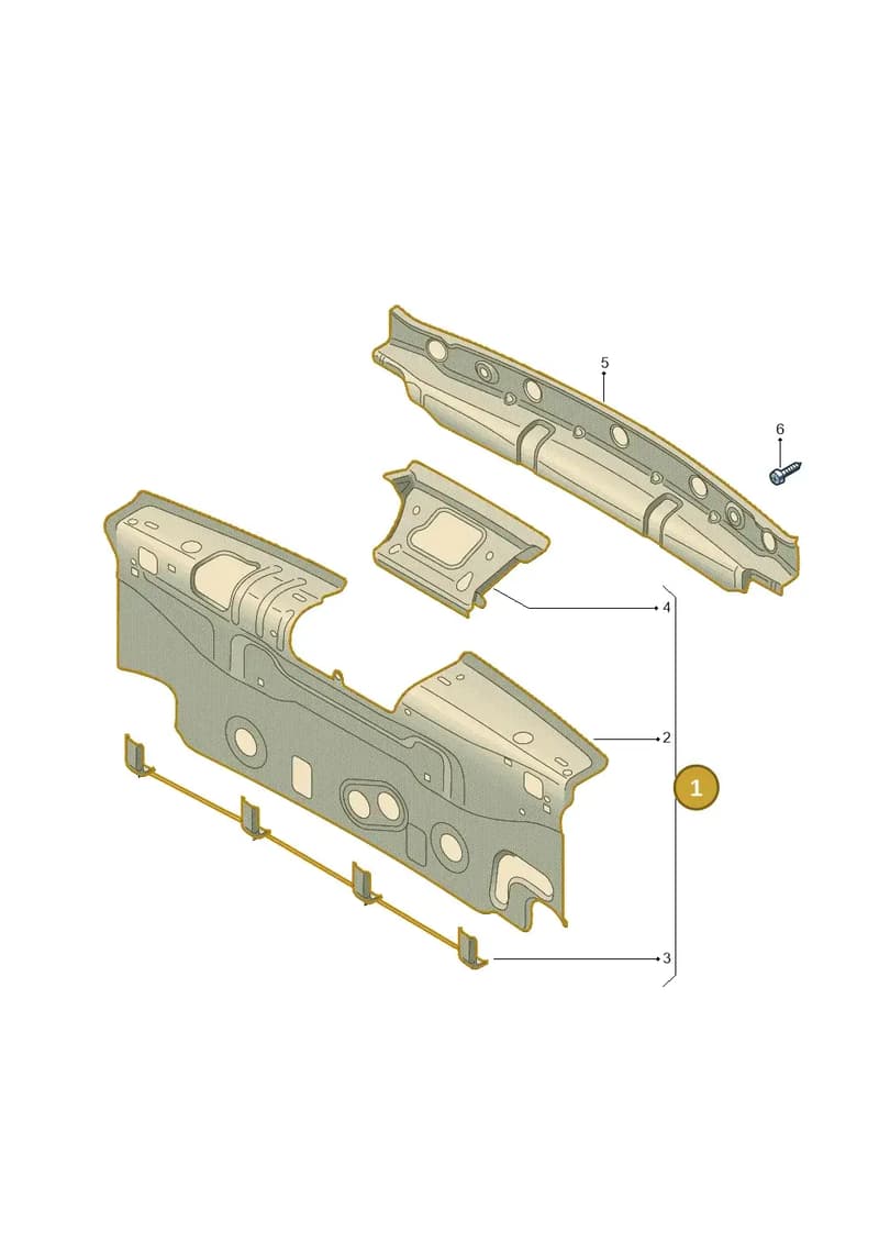5E9813301C — Skoda Octavia (2017-2020) diagram 753813050, position 1