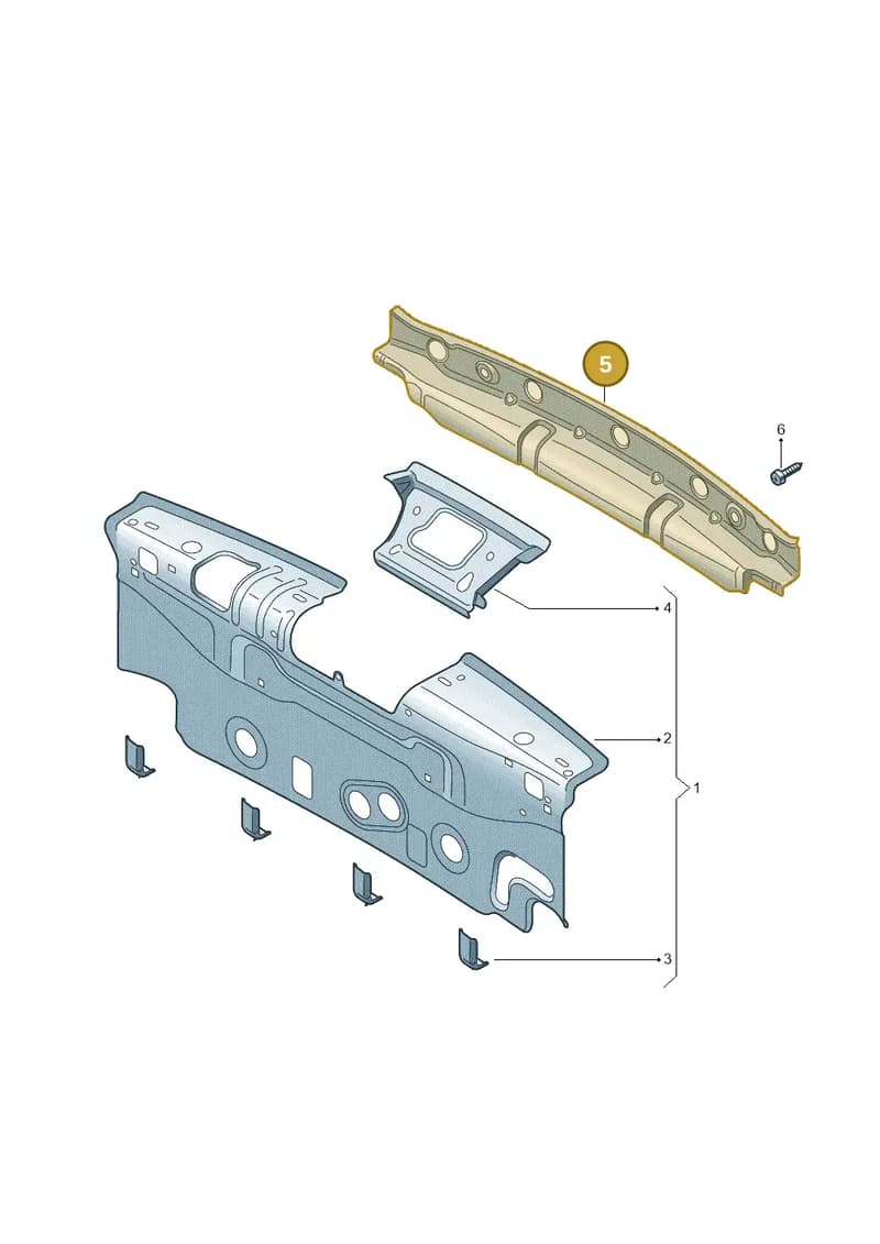 5E9813309A — Skoda Octavia (2017-2020) diagram 753813050, position 5