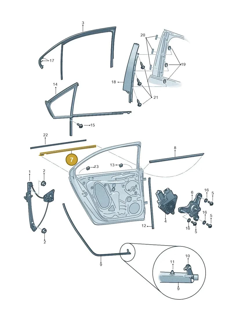 5E9839476DJV1 — Skoda Octavia (2012-2017) diagram 753839600, position 7