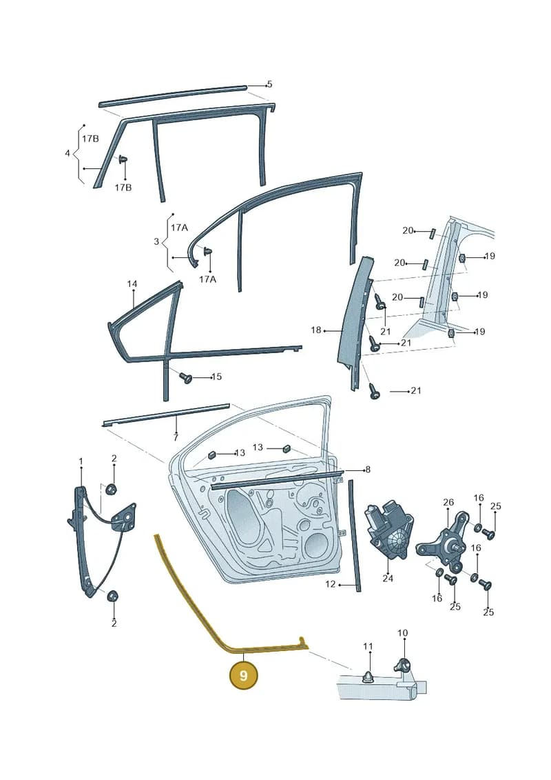 5E9839698D — Skoda Octavia (2014-2023) diagram 783839600, position 9