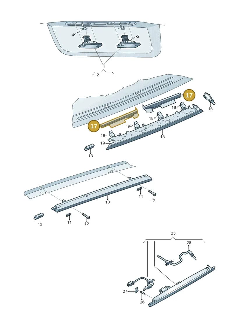 5E9941453 — Skoda Superb Combi (2015-2024) diagram 851943000, position 17