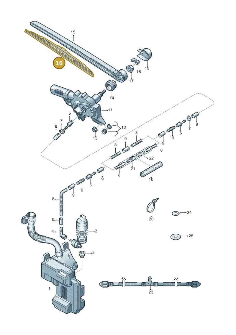 5E9955425A — Skoda Octavia (2017-2020) diagram 805955030, position 16