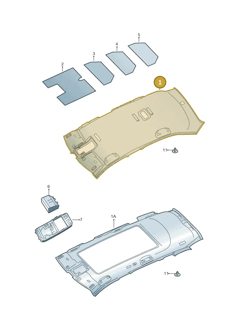 5ER867501A7CO — Skoda Octavia (2019-2022) diagram 585867050, position 1