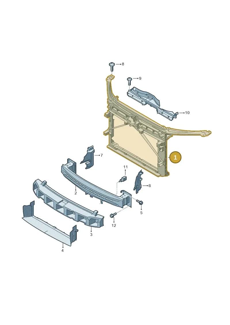 5EU805588C — Skoda Octavia (2012-2017) diagram 753805000, position 1