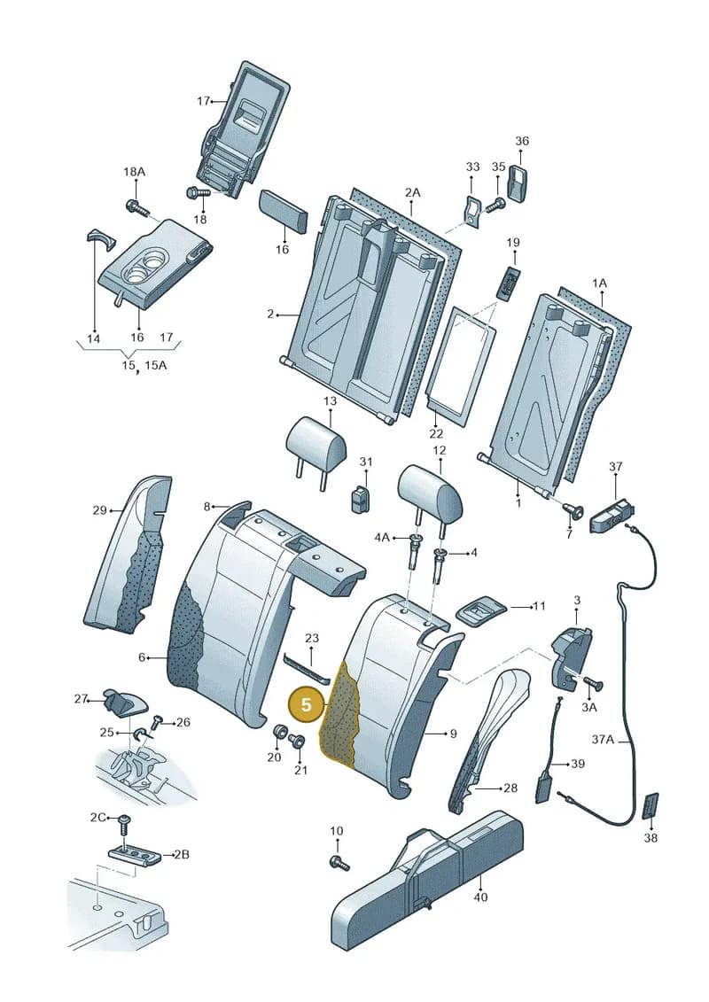 5EU885775 — Skoda Octavia (2017-2020) diagram 753885700, position 5