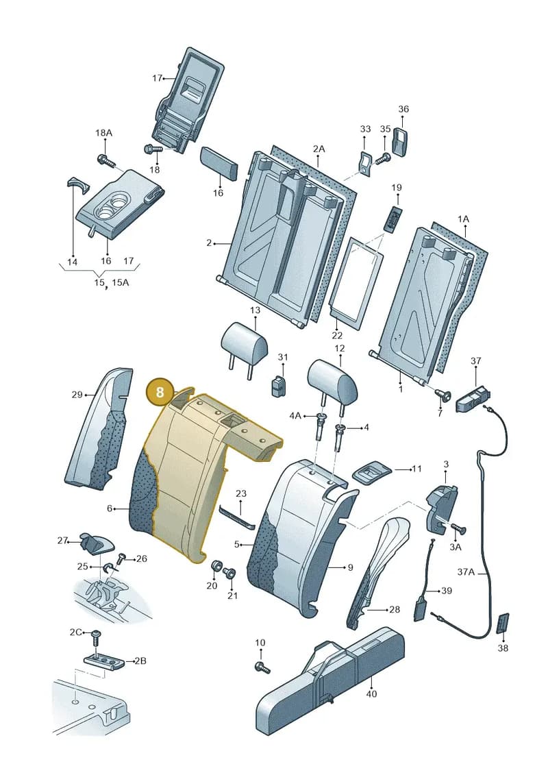 5EU885806AJFQC — Skoda Octavia (2017-2020) diagram 753885700, position 8