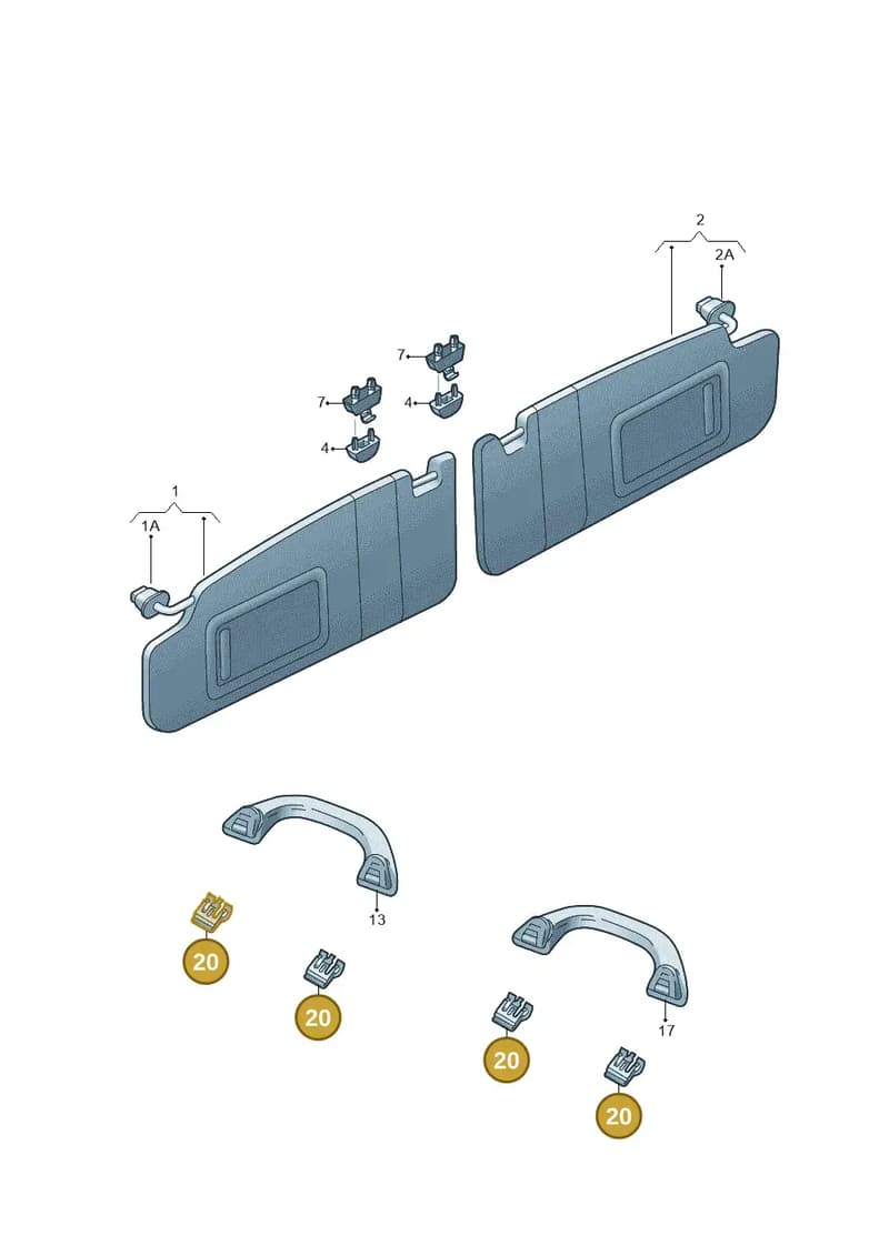 5GD867633A — Skoda Kamiq (2019-2020) diagram 851857500, position 20