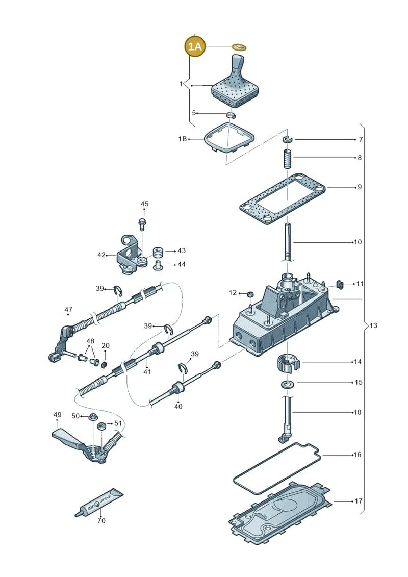 5J0798116 — Skoda Fabia (2014-2022) diagram 797711030, position 1A