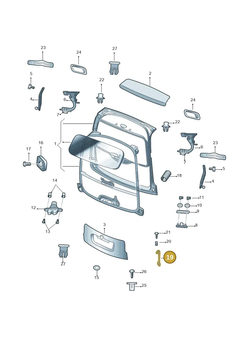 5J0827895 — Skoda ROOMSTER               06> (2006-) diagram 481827150, position 19
