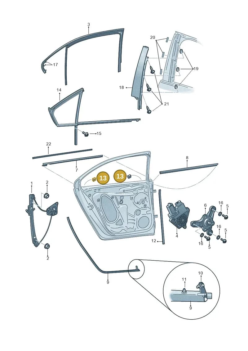 5J0837944C — Skoda Octavia (2012-2017) diagram 753839600, position 13