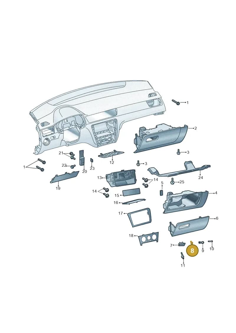 5J0857139A — SEAT Toledo (2015-2019) diagram 740857200, position 8
