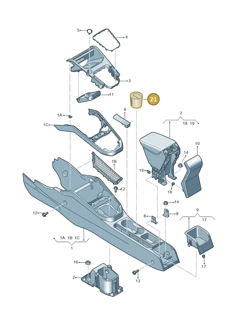 5J08579619B9 — SEAT Arona (2017-) diagram 835863600, position 21