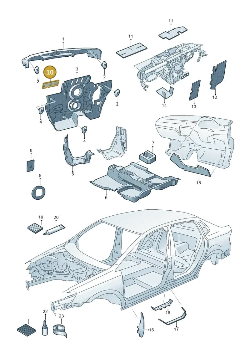 5J0863949C — Skoda Fabia (2014-2022) diagram 797000130, position 10