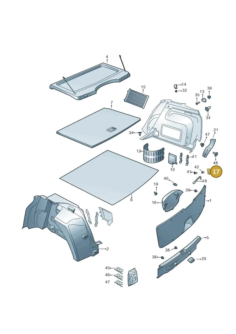 5J0868775 — Skoda Rapid (2012-2022) diagram 740867850, position 17