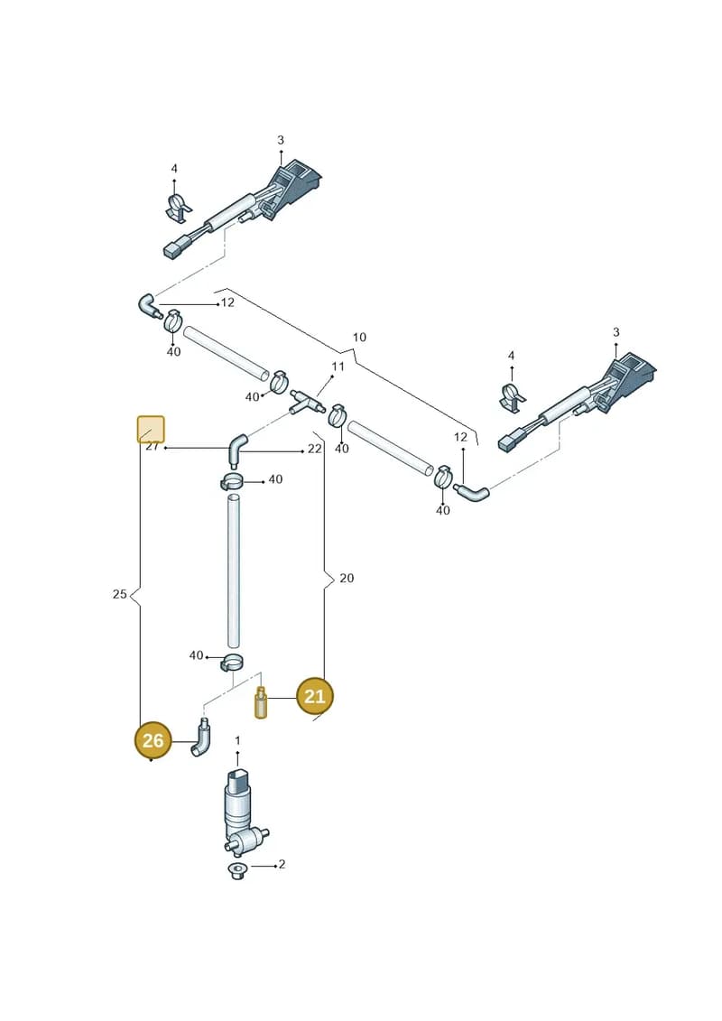 5J0955871 — Skoda OCTAVIA/COMBI/4X4      04> (2004-) diagram 419955100, position 21+26