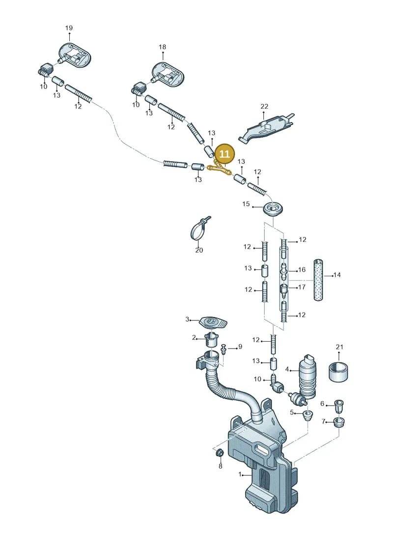 5J0955975 — Skoda Octavia (2012-2017) diagram 745955100, position 11