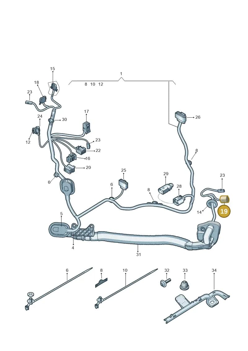 5J0972724 — Volkswagen Sharan (2015-2022) diagram 689972350, position 19