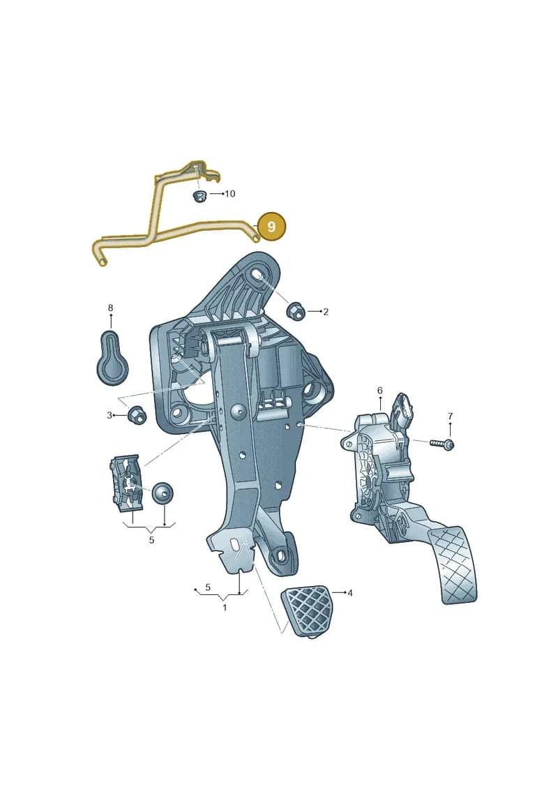 5J1721913D — Skoda Fabia (2014-2022) diagram 773721600, position 9