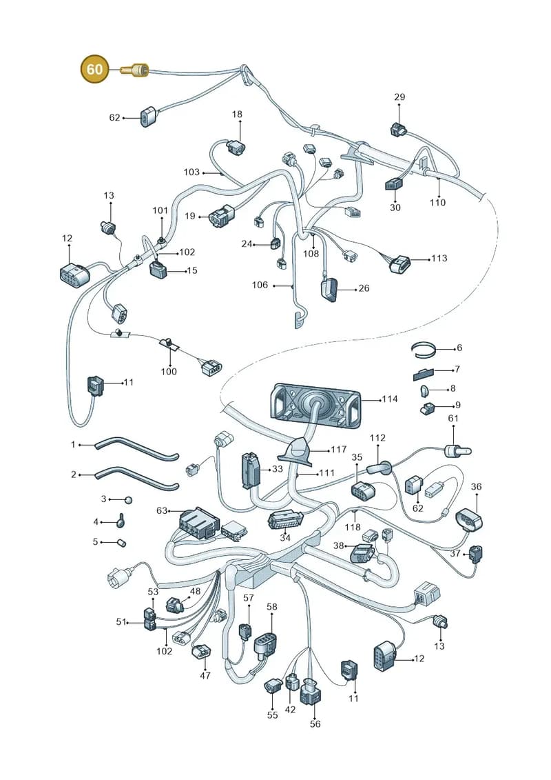 5J1971273A — Skoda Fabia Jingrui (2008-2014) diagram 662971810, position 60