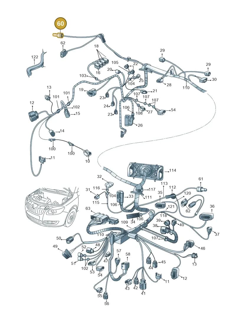 5J1971273A — Skoda Roomster (2010-2015) diagram 608971810, position 60