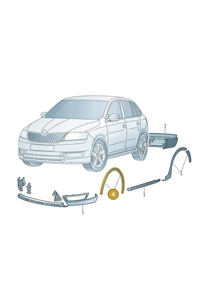 5JA071322A — Skoda Rapid (2012-2022) diagram 740071090, position 4