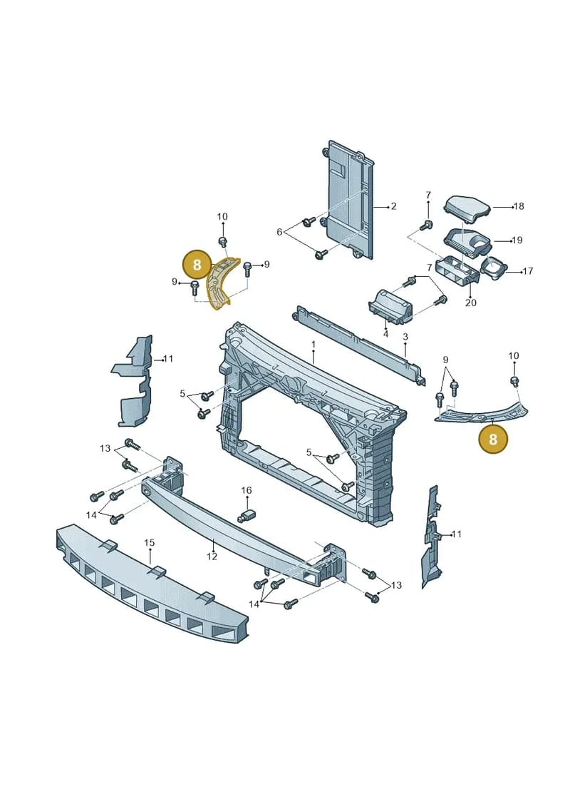 5JA805931B — SEAT Toledo (2015-2019) diagram 740805000, position 8