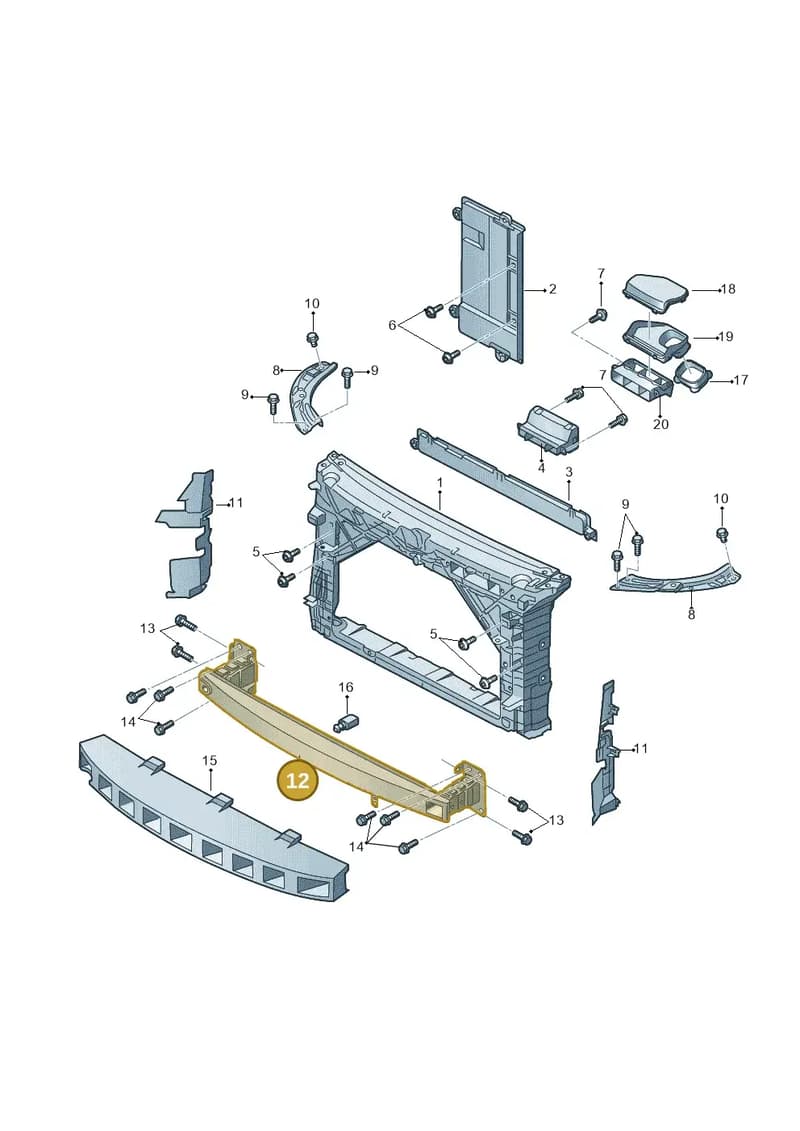 5JA807109 — Skoda Rapid (2012-2022) diagram 740805000, position 12