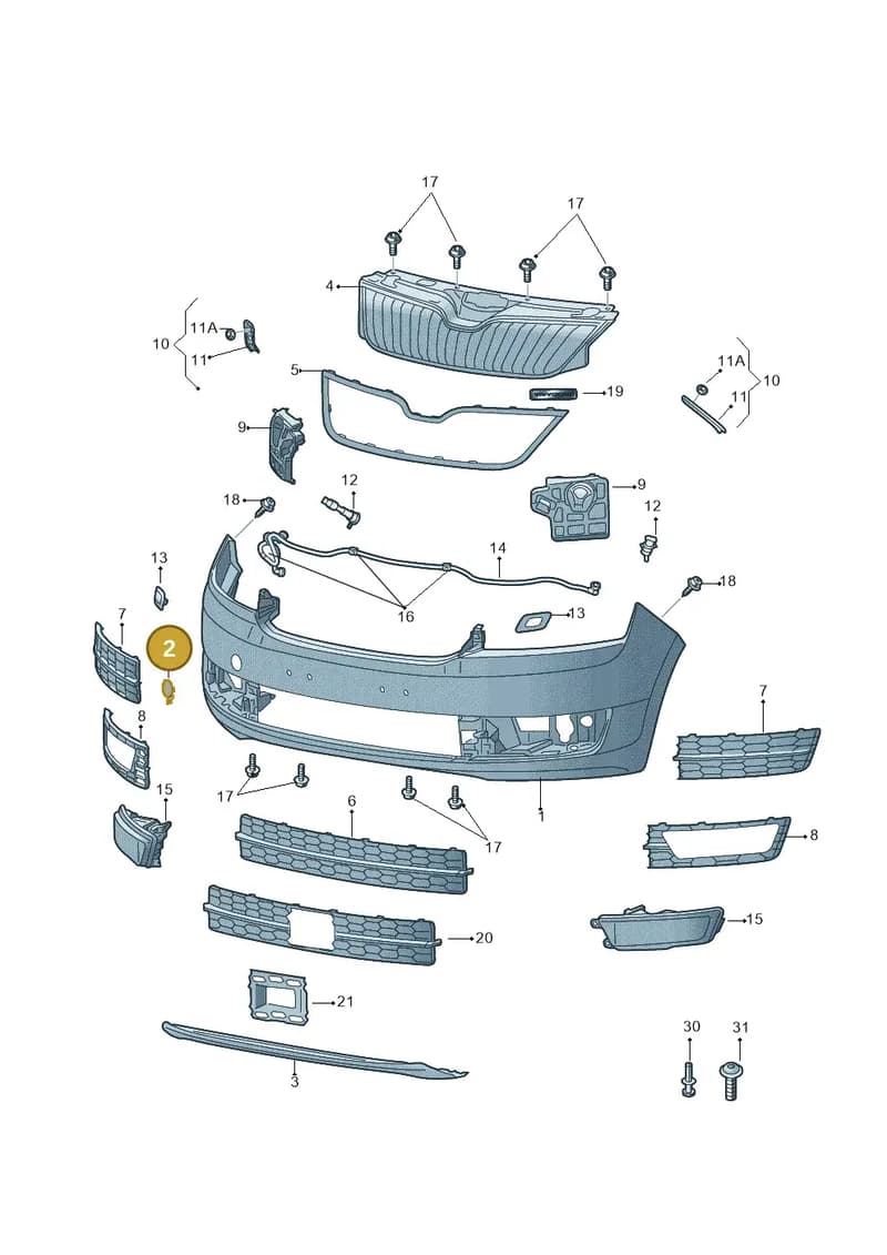 5JA807241 — Skoda Rapid (2012-2022) diagram 740807000, position 2