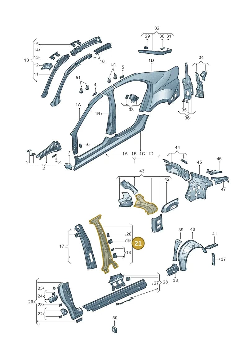 5JA809220 — Skoda Rapid (2012-2022) diagram 740809300, position 21