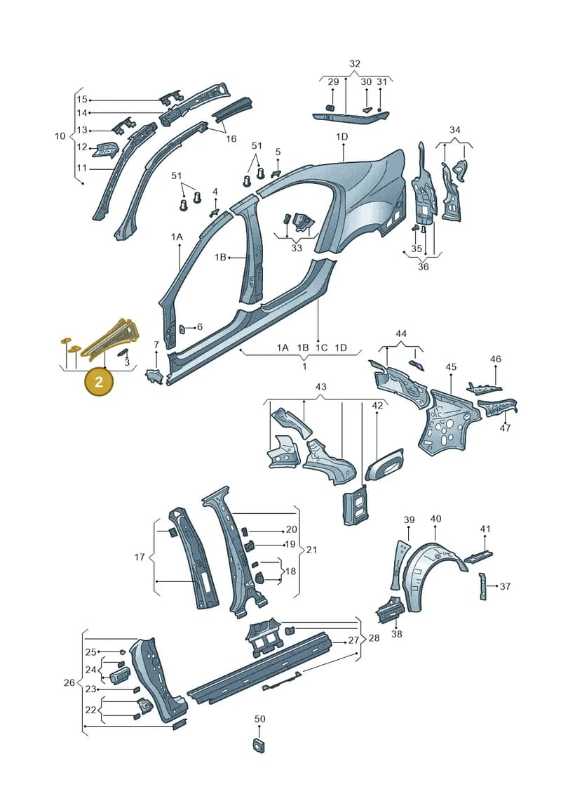 5JA810135C — SEAT Toledo (2015-2019) diagram 740809300, position 2