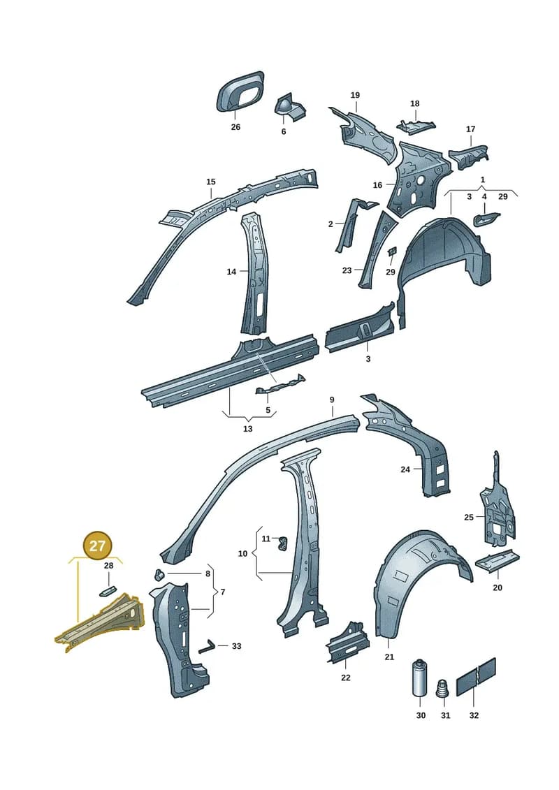5JA810136D — Skoda Rapid (2012-2022) diagram 62x809030, position 27