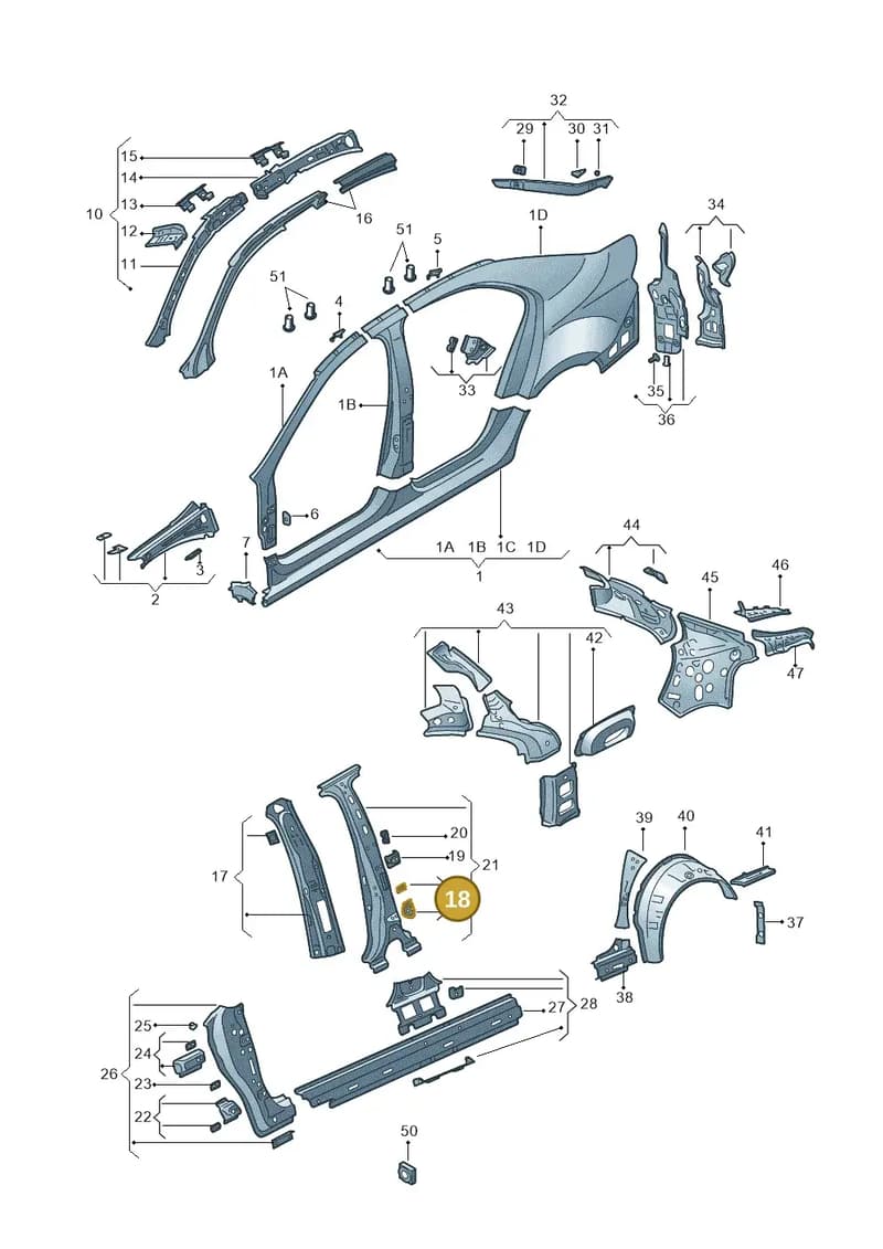 5JA810277 — Skoda Rapid (2012-2022) diagram 740809300, position 18