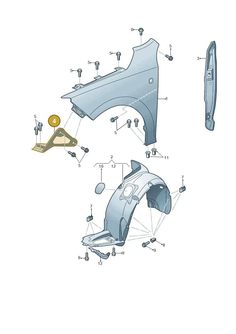 5JA821141A — SEAT Toledo (2015-2019) diagram 740821000, position 4