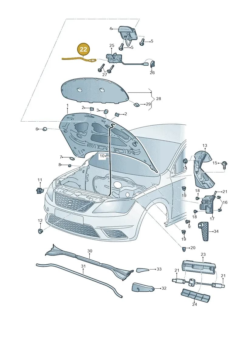 5JA823531B — SEAT Toledo (2015-2019) diagram 742823000, position 22