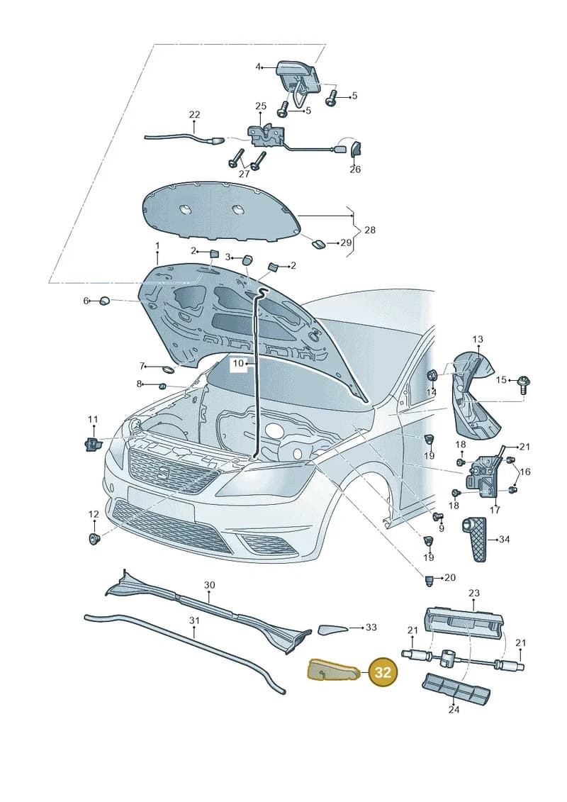 5JA823713B — SEAT Toledo (2015-2019) diagram 742823000, position 32