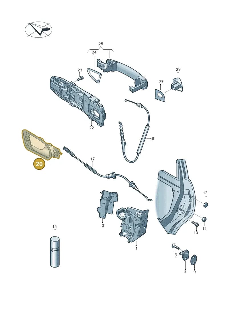 5JA837221C2ZZ — SEAT Toledo (2015-2019) diagram 672839000, position 20