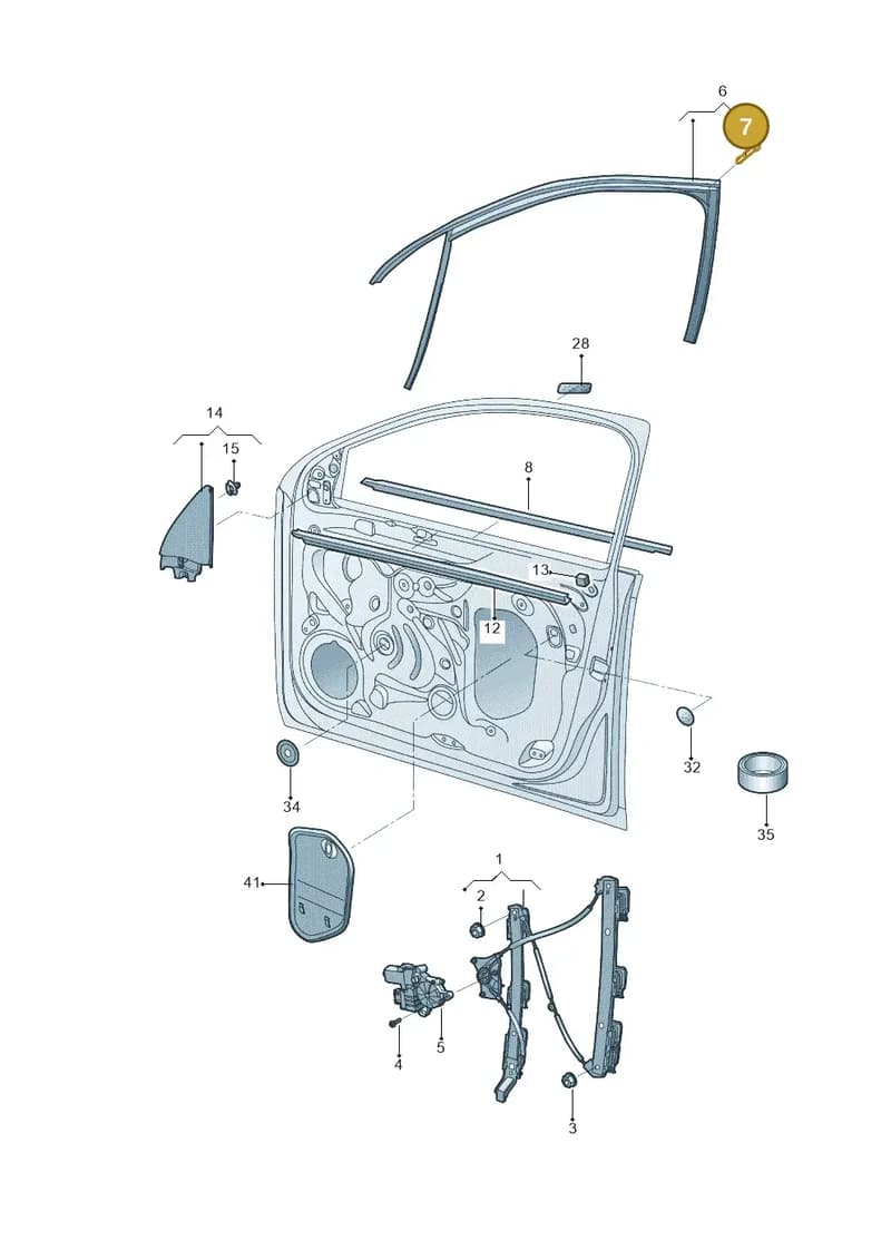 5JA837732 — Skoda Rapid Spaceback (2014-2022) diagram 756837600, position 7